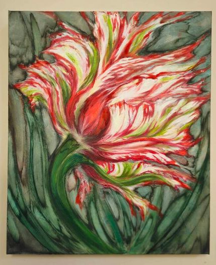 Original acrylic painting- Tulip