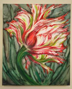Original acrylic painting- Tulip