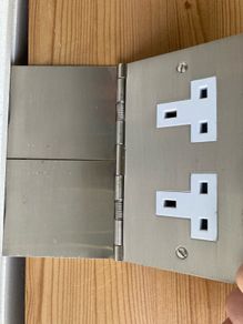 2 gang flat plate stainless steel