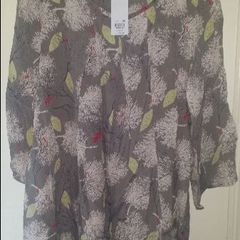BNWT Plus size long tunic size UK24 EUR52 Postage included