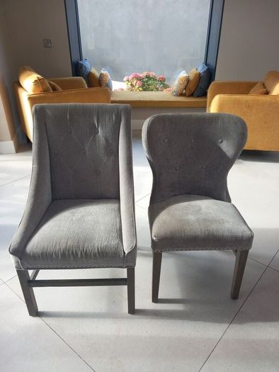 Dining Table, Chairs x6, Island Stools x4