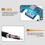 3.0 USB hub  to 7 port , 7 ports, usb to 7xUSB3.0, Gray Image 4