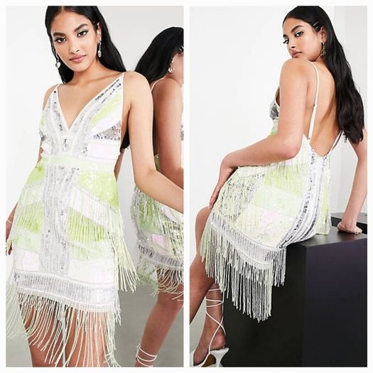 Embellished Mini Dress