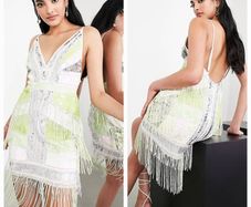 Embellished Mini Dress