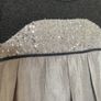 Girl's Occasion Silver Satin Grey and Sequins Dress / Christmas Dress Image 5