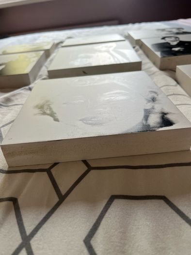 High quality prints on wood. 16cmx16cmx2.5
