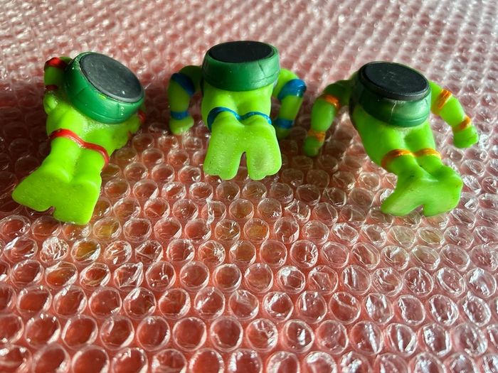 Vintage 1990s Teenage Mutant Ninja Turtles Fridge magnet figures