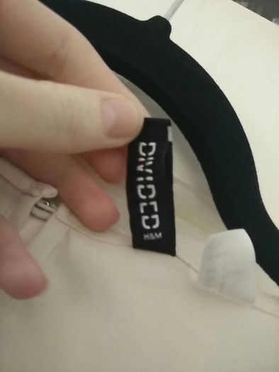H&M Cream and Black Design blouse