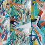 Original abstract painting Geometric painting Image 2