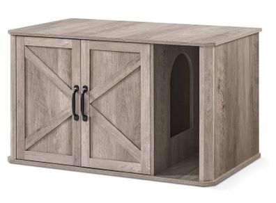 Cat litter box enclosure