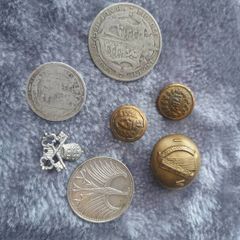 coins and buttons for collectors