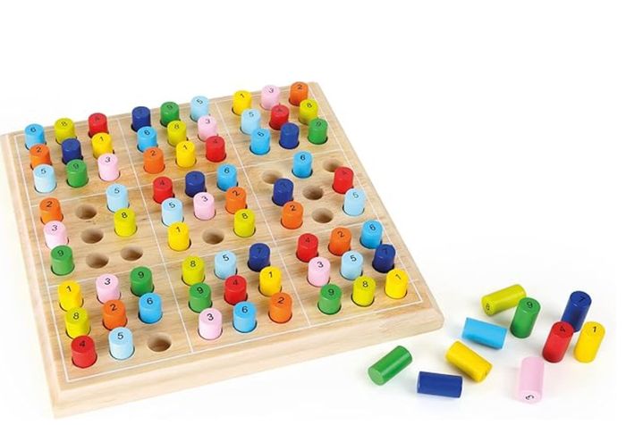 Wooden sudoku for kids and adults