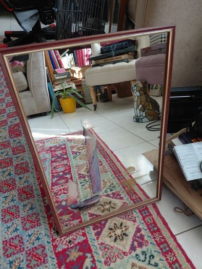 Vintage mirror Kerry Ann by Lucknow Ltd 47 x 31 cm