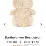 New JELLYCAT Bartholomew Bear Junior Image 3