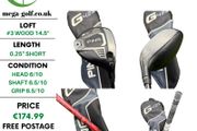 Ping G425 Max #3 Wood 14.5 Degree / Psyko Crossfire 60g Regular