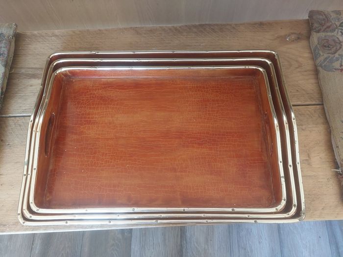 Trays x3 ideal for outdoor bar or bbq etc
