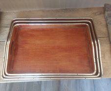 Trays x3 ideal for outdoor bar or bbq etc
