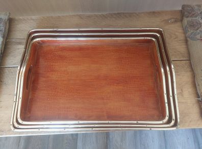 Trays x3 ideal for outdoor bar or bbq etc