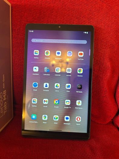 Lenovo Tab M8 4th gen tablet with accessories