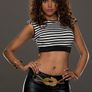 top stripe size m with padded shoulderd Image 2