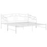 Sofa Bed Frame White Metal 90x200 cm Image 6