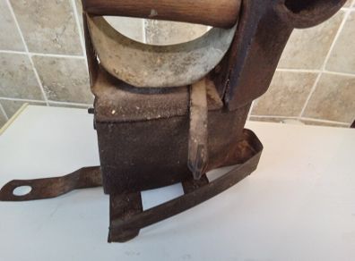 antique coal iron