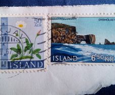 Iceland Stamps. circa 1966.