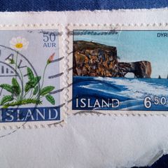 Iceland Stamps. circa 1966.