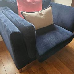 sofa, armchair and ottoman