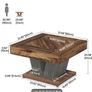 Square Coffee Table Modern Heavy Duty Image 3