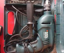 Black and Decker Electric drill with bits