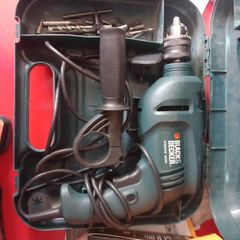Black and Decker Electric drill with bits