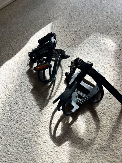 Bike Pedals with Toe Clips
