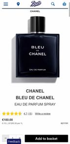 Bleu De Chanel 150ml Edp For Him