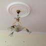 light with 3 or 5 bulbs brass and glass. Image 2