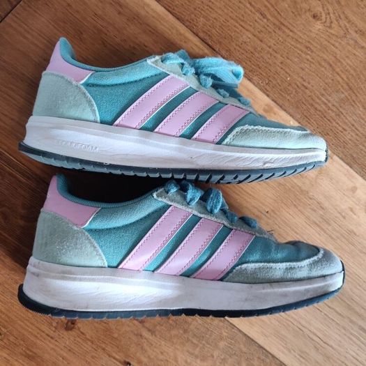 adidas Run 70s 2.0 Runners Trainers - Mint Green & Pink - Size UK 3