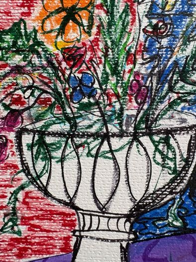 Original Art Fauvist Floral Art Gift