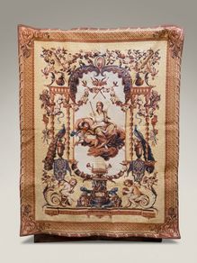 1970s Vintage French "Portique de Junon" Wall Tapestry