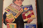 Birds custard Tin Metal sign