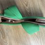green faux leather sandal Image 4