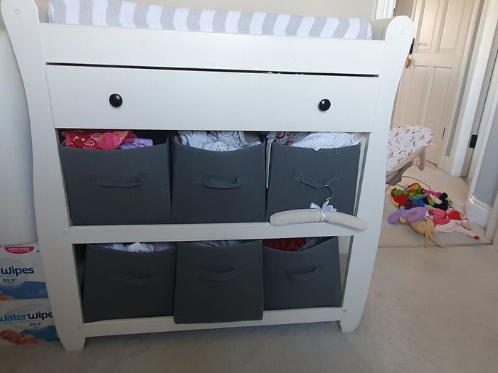 White Baby Changing Unit