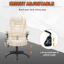 Heated Massage Leather Office Chair Image 4
