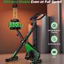 Folding Exercise Bike with 16-Level Adjustable Magnetic Resistance, 330/350LBS Quiet Foldable Indoor Cycling Bike, Fitness Stationary Bike with LCD Display & Large Comfortable Seat Cushion Image 2