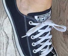 Converse Black Sz 7