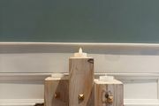 Rustic Tea Light/Candle Table Centre Piece