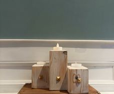 Rustic Tea Light/Candle Table Centre Piece