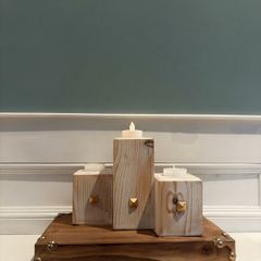Rustic Tea Light/Candle Table Centre Piece