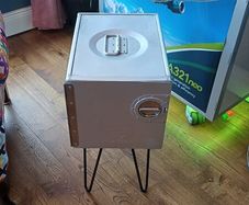 Air Algerie Aircraft Atlas Box Side Table Storage Unit  Genuine Aviation Furniture
