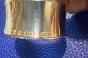 Tiffany &amp; Co Wide Cuff Sterling Silver Bracelet Bangle 2001