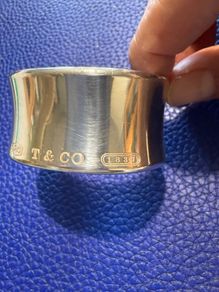 Tiffany & Co Wide Cuff Sterling Silver Bracelet Bangle 2001